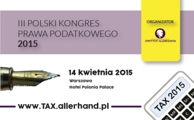 III Polski Kongres Prawa Podatkowego 2015